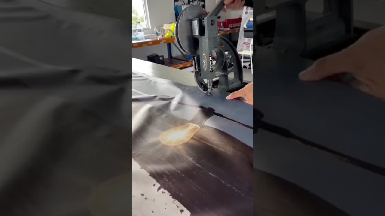 TMS : Curtain Eyelet Punching Machine #telegram #machine #industry #smartphone #laminationmachine