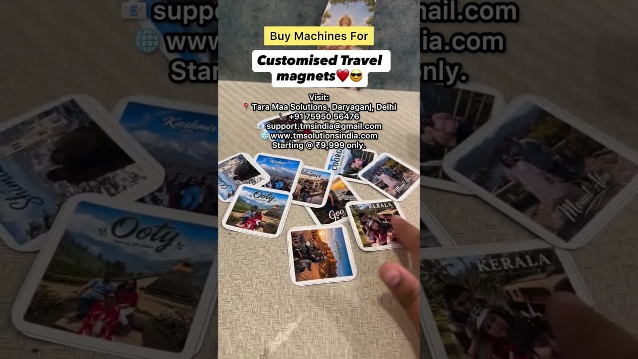 Turn Travel Memories Into Custom Fridge Magnets 🧲✈️ | Machine & Business Opportunity #travelvlog