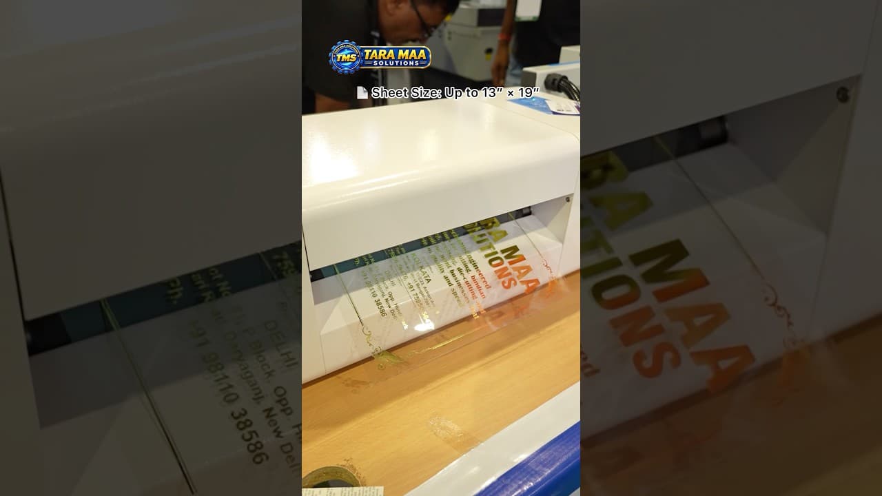 MAKE EVERY PRINT SHINE! ✨ TMS-360D Digital Foil Printer | Premium Finishing That Gets You Noticed 🚀